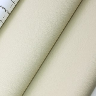 DECOIN 自黏式一般人造皮革貼紙, 象牙白, 1個