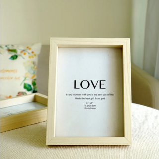 STYLE G 時代家居 北歐簡約風格 6x8相框, 22 x 17cm, 米白, 1個