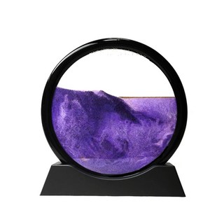 上手家居 流沙畫 簡約質感經典 居家裝飾擺件, 紫水晶