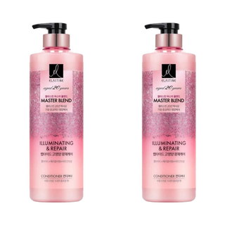 ELASTINE 伊絲婷 大師彈力修護潤髮精 甜美花果香 補充秀髮營養 中乾性及受損髮適用 添加櫻花及鑽石成分, 770ml, 2瓶