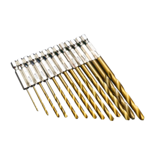 工具仁 鍍鈦六角頭鑽尾組 13入, 適用金屬薄板、塑料、不適用孔, 1組