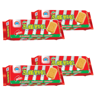 孔雀 餅乾，台灣製造, 135g, 4包