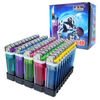 BLACK King Kong 黑金鋼 傳統軟火打火機 50入, 火力大小可調, 戰士, 1盒