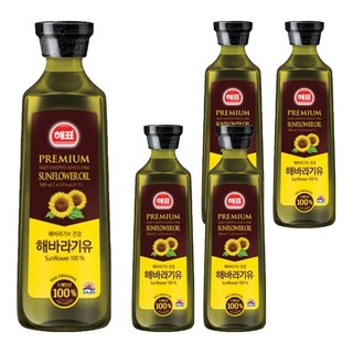 Haepyo 葵花油, 5個, 500ml
