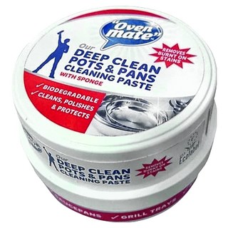 英國清潔好夥伴 鍋具污垢清潔膏 深層清潔 包含海綿, 250g, 1個