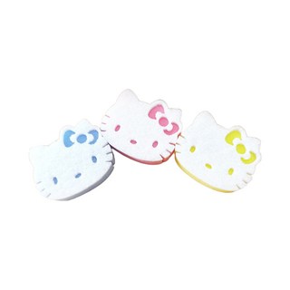 Hello Kitty 凱蒂貓 造型菜瓜布 商品型號: KC-2103 3入, 11.5 x 9.5 x 3.5cm, 1組