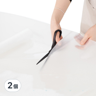 GOODFiX 多用途防水防滑墊 EVA抽屜墊 防刮痕 吸收衝擊力道, 45 x 150cm, 透明色, 2個