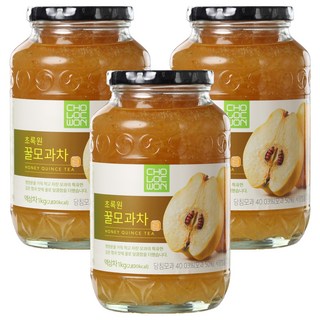 초록원 꿀모과차 액상차, 1kg, 3개