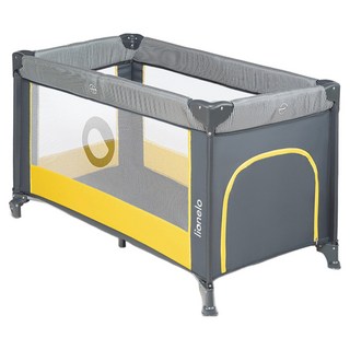 lionelo 二合一遊戲嬰兒床 Stefi, 適用於0個月-36個月, 1240 x 640 x 730mm, 檸檬黃