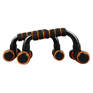 伏地挺身架, 握感舒適 減腹利器 可拆卸設計, 橘黑色, 1個, 21 x 11 x 8.5cm