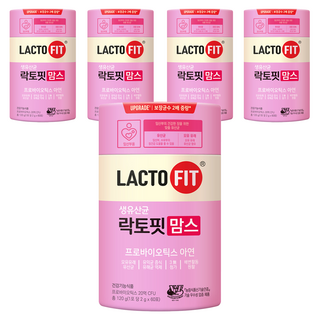 Chong Kun Dang 鍾根堂 LACTO-FIT 孕婦益生菌粉隨身包 60條入, 120g, 5罐