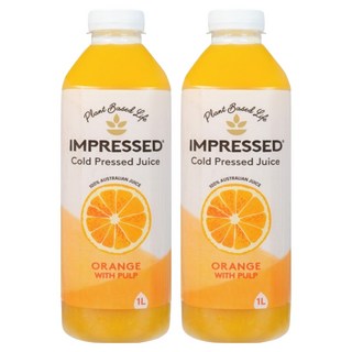 임프레스드 오렌지 주스, 1L, 2개