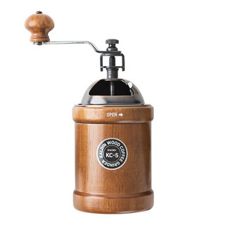 KALDIN 原木陶瓷圓頂手搖磨豆機 KC-5, 混和色, 1個