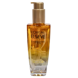 L'OREAL PARiS 巴黎萊雅 金緻護髮精油金色款 裸感質地 清爽不黏膩 深層賦活 高濃度植萃精油 撫平毛躁 秀髮順滑如絲, 100ml, 1瓶