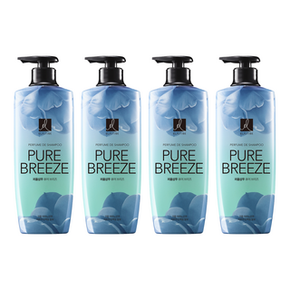 ELASTINE 伊絲婷 Pure Breeze 香水洗髮精 17種胺基酸 長效持香 植物萃取, 600ml, 4瓶