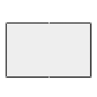 收納部屋 16 : 9 黑邊掛勾抗光投影布幕 84英吋, 單一商品