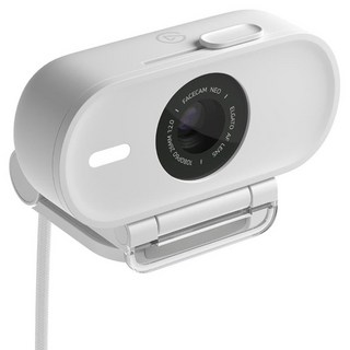 elgato Facecam Neo 直播攝影機 即插即用 內建美顏 自動對焦 適用多平台, 白色