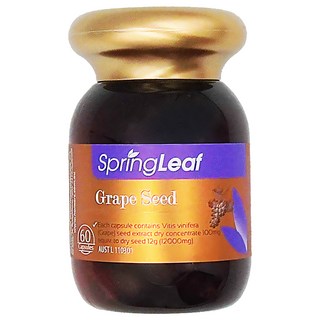 SpringLeaf 綠芙特級 澳洲120倍葡萄籽光采精萃膠囊 60粒/瓶, 1瓶