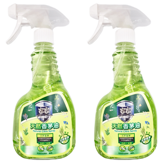 Family 家家 天然香茅油 噴式 植物萃取精華油 不含殺蟲劑配方, 500ml, 2瓶, 500毫升