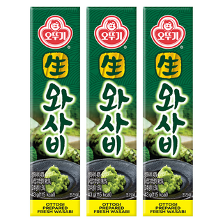 OTTOGI 不倒翁 生芥末醬, 43g, 3個