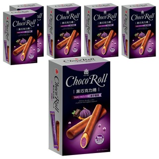 義美 黑巧克力捲 香芋慕斯, 137g, 6盒