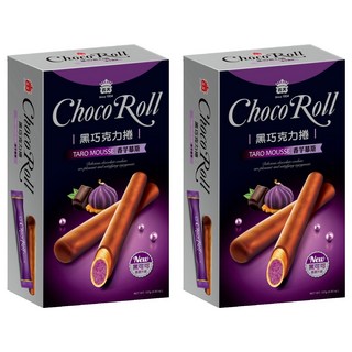 義美 黑巧克力捲 香芋慕斯, 137g, 2盒