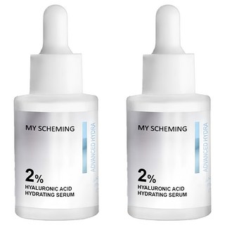 MY SCHEMING 我的心機 2%玻尿酸極效保濕精華, 30ml, 2個