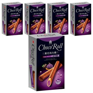義美 黑巧克力捲 香芋慕斯, 137g, 5盒
