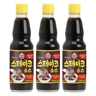 오뚜기 스테이크 소스, 415g, 3개