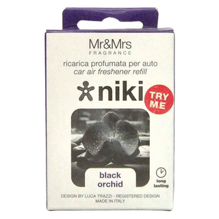 NIKI BLACK ORCHID 汽車空氣清新劑補充包 持久型香氛, 午夜蘭花, 1組