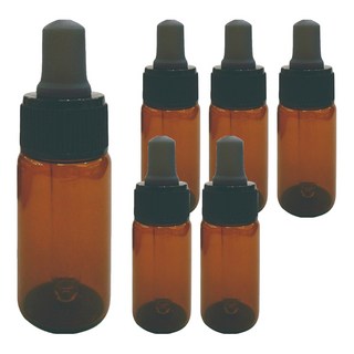 台灣 COSMOS 滴管瓶 15ml, 棕色/透明色 顏色隨機, 6件
