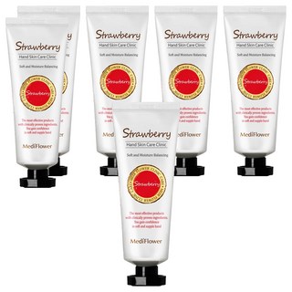 메디플라워 핸드크림 스트로베리, 80g, 6개