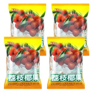 盛香珍 蒟蒻椰果 荔枝, 420g, 4袋