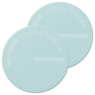 INNISFREE 無油無慮礦物控油蜜粉, 吸附多餘油脂, 使肌膚更加透明自然, 定妝必備, 單色, 2個