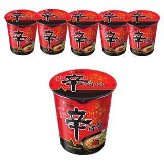 NONGSHIM 農心 碗裝辛拉麵 65g, 6入