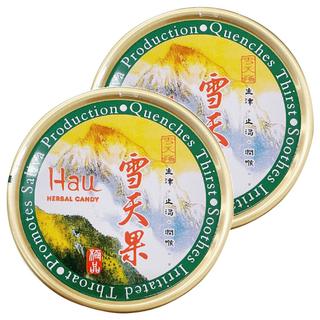 PRESIDENT CANDY 統一製菓 雪天果 喉糖, 60g, 2罐