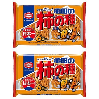 龜田製菓 柿之種 日本第一米果 6袋入, 180g, 2包