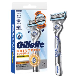 Gillette 吉列 正品 SkinTec 動力刮鬍刀, 1個, 1入