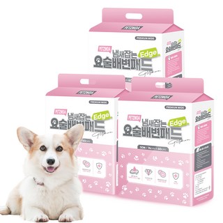 페츠모아 냄새잡는 요술 배변패드 엣지 레몬향, 50개입, 3개