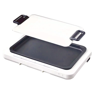 IRIS OHYAMA 愛麗思歐雅瑪 左右溫控電烤盤 普通型 596 x 397 x 147mm 白色 1台, WHP-012