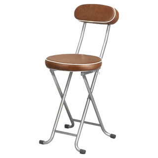 C&B 巧易收靠背軟座折合椅, 咖啡色, 2個