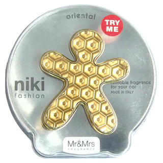 Mr&Mrs FRAGRANCE NIKI LAME' GOLD 車用香氛, 1組, 東方香氣