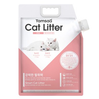 탐사 캐나다산 벤토나이트 고양이 모래 일반입자형, 8.1L, 1개, 베이비파우더향