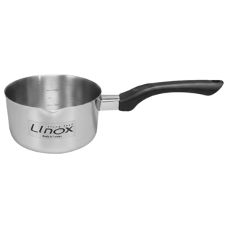 Linox 廚之坊 316行平鍋 台灣製造, 20cm, 銀色 + 黑色, 1個