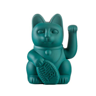 DONKEY PRODUCTS MANEKI NEKO 幸運繽紛招財貓, 綠色, 10.5 x 10.5 x 15cm