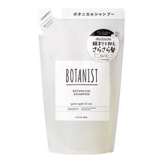 BOTANIST 植物性洗髮精 柔順綠蘋果與玫瑰香 補充包, 1個, 400ml