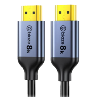 畢亞茲 HDMI 2.1版高清連接線, 48Gbps, 8K/60Hz, 鍍金接口, 1條