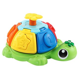 Leap Frog 跳跳蛙 轉轉小海龜 形狀顏色數字認知 音樂學習玩具, 多色, 1個