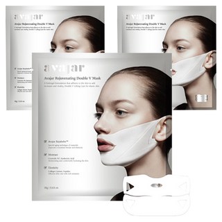 에이바자르 리쥬브네이팅 더블 브이 마스크 18g, 1개입, 3개