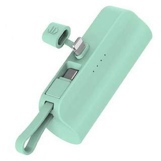 뉴클 도킹형 미니 일체형 보조배터리 메인 8핀 + 서브 C타입, NCPB-R5-CHL(8핀), 민트